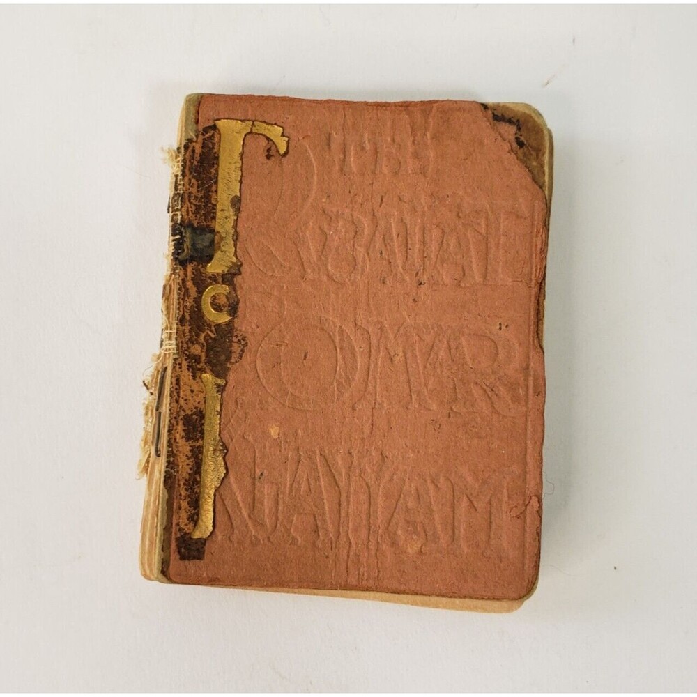 Antique 1906 Miniature Rubaiyat of Omar Khayyam Book 2.75"  Illustrated